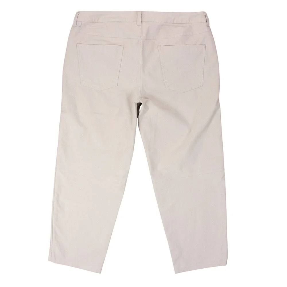 Lululemon ABC Pant Crop Relax Utilitech‎ Mens 36 Beige Khaki LM5AH0S